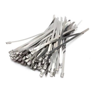 100pcs Stainless steel metal Cable Ties