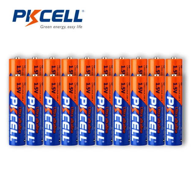 40PCS PKCELL Alkaline Battery