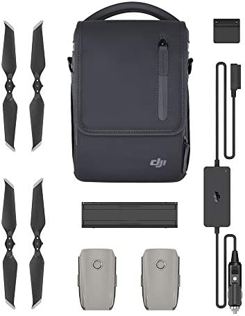 DJI Mavic 2 Pro/Mavic 2 Zoom Fly More Kit - Includes 2 Intelligent Flight Battery for Longer Flight, Multiple Charger, Car Charger, Low-Noise Propellers and 1 Carrying Shoulder Bag
