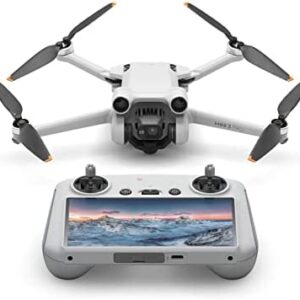 DJI Mini 3 Pro (DJI RC), Lightweight Foldable Camera Drone with 4K/60fps Video, 48MP, 34 Min Flight Time, Less than 249 g, Front, Rear, Downward Obstacle Avoidance, Return to Home, for Drone Beginners