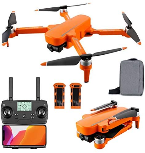 GPS Drone with 6K HD Camera for Adults, Brushless Motor Quadcopter Drones, with 60Mins Flight Time, 5Ghz FPV Transmission, 2-Axis Self-Stabilizing Gimbal(2 Batteries)