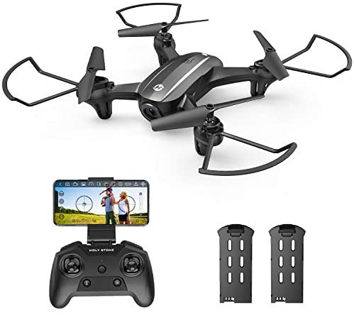 HOLY STONE HS340 Mini Drone with 720P WiFi FPV Camera for Kids Adults, RC Quadcopter with Throw to Go, Circle Fly, Auto Rotation, Gesture/Voice Control, Waypoint Fly, 3D Flips, Fun Toy for Boys Girls