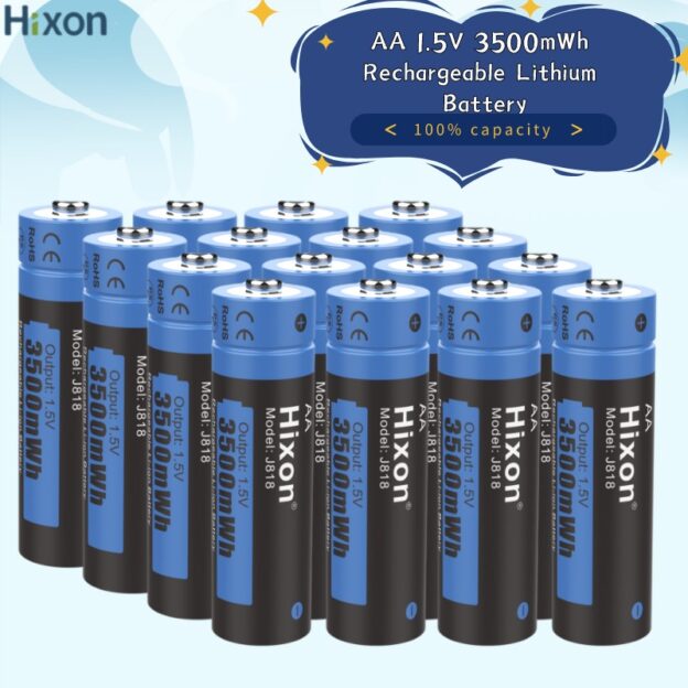 Hixon–1.5V 3500mWh AA Li-ion Rechargeable B