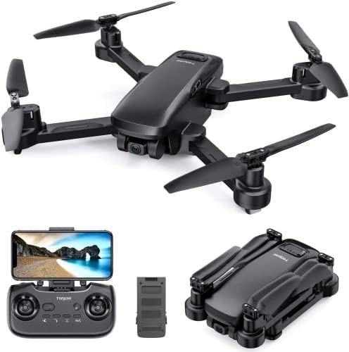 Tomzon Drone with 4K Camera, D30 GPS Foldable Drone for Adults, 17-minute Flight, 5G FPV Drone, Easy to Fly / Adjustable Circle Fly / Path Flight / Low Battery Reminder, Gifts for adults