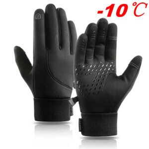 Waterproof Cycling Gloves Winter Touch Screen Bicycle Gloves Outdoor Scooter Windproof Riding Motorcycle Ski Warm Bike Gloves